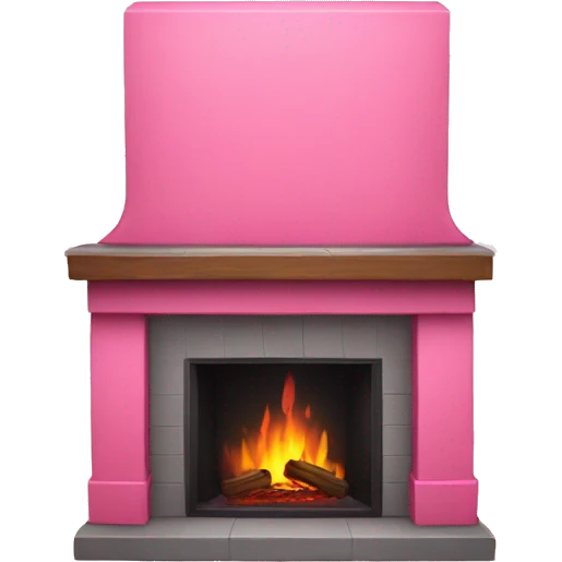 Pink fire place emoji
