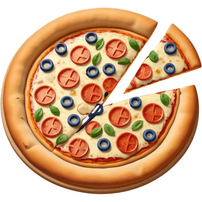 Make me a 🍕 or one with shapes of France on it emoji