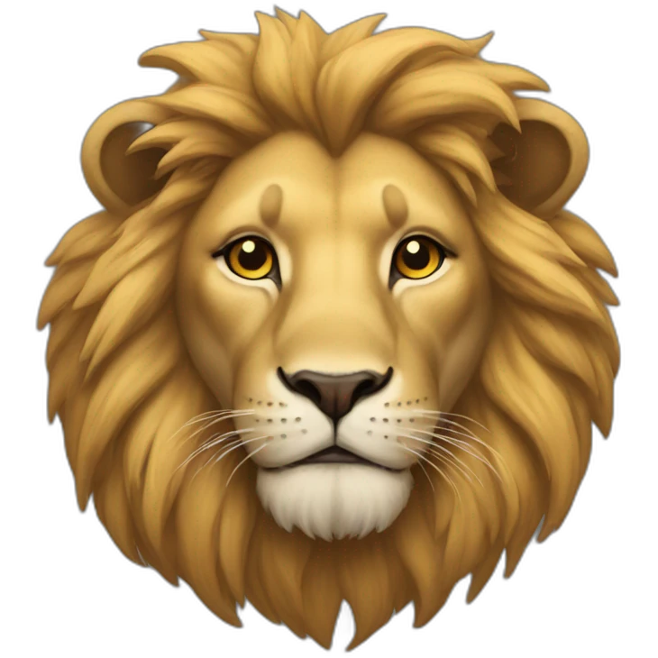 A lion blessed emoji