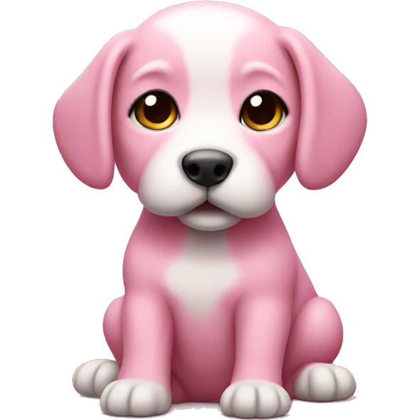 Pink puppy  emoji