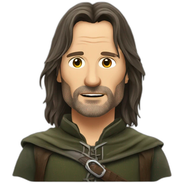 aragorn mange une carotte emoji