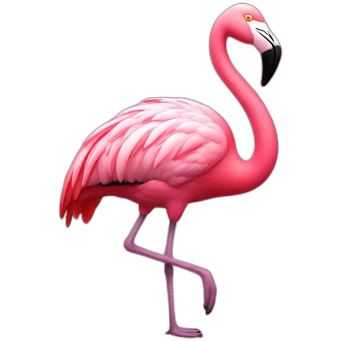 fat flamingo emoji