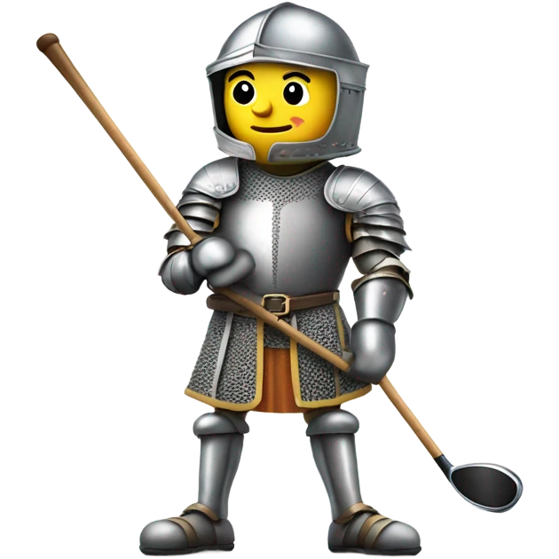 Knight golfing  emoji
