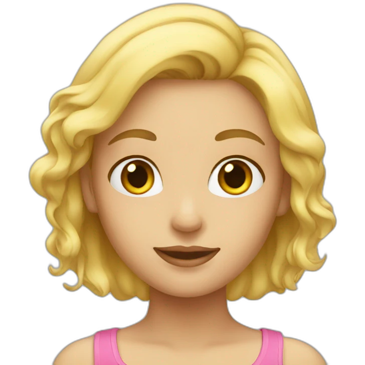 girl blond emoji