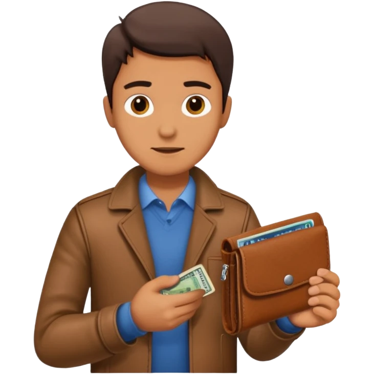 man taking out his wallet emoji