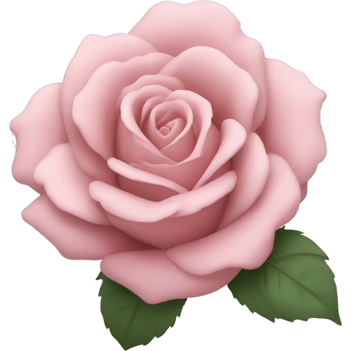 Dusty pink rose emoji