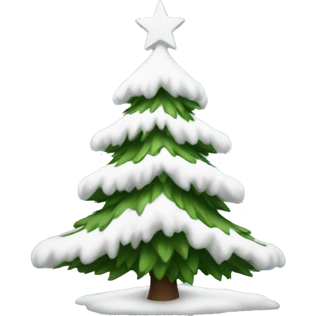 A white Christmas tree  emoji