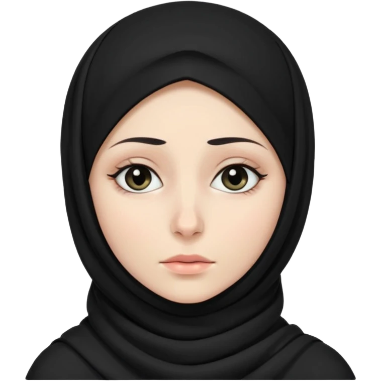 sick and tired woman in black hijab emoji