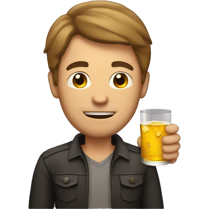 Men with alcohol emoji