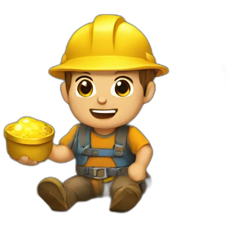 gold mining cave emoji