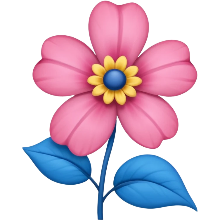 Apena faça uma Flor de uma cor azul q nem uma rosa mucha emoji
