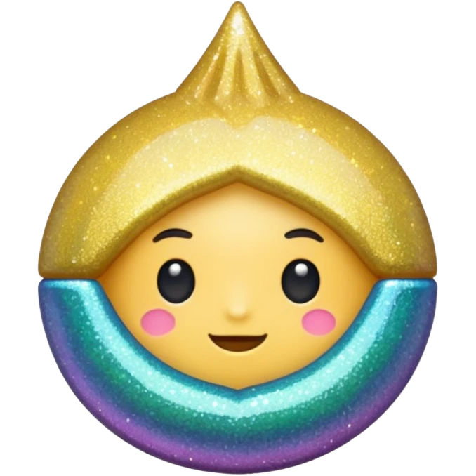 bolinha glitter emoji