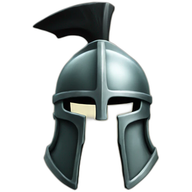 Spartan helmet melting emoji