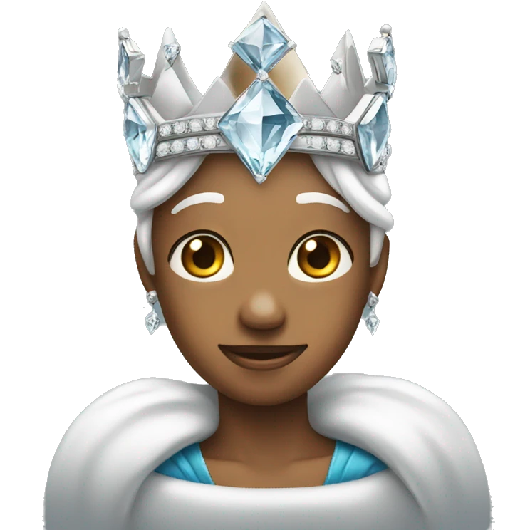 Diamond wearing a crown emoji