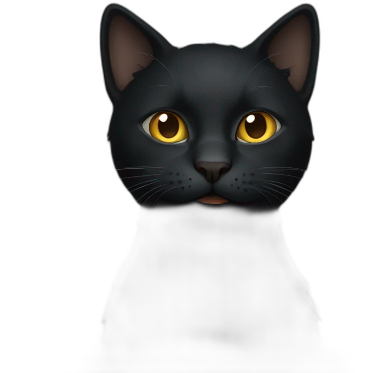 dark cat emoji