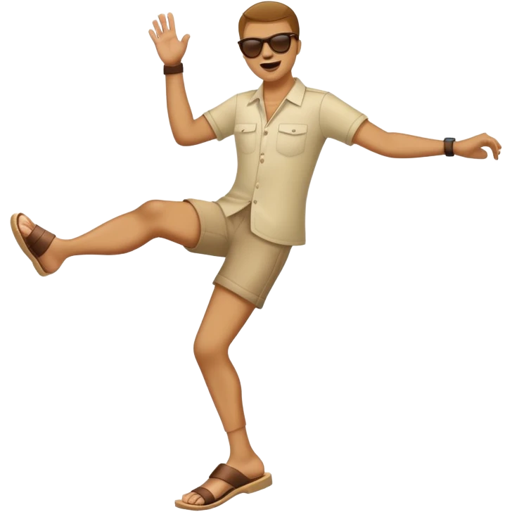 Sunglasses on and kicking ur feet behind you  emoji