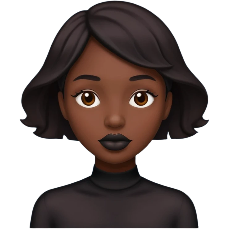 Black lips only emoji