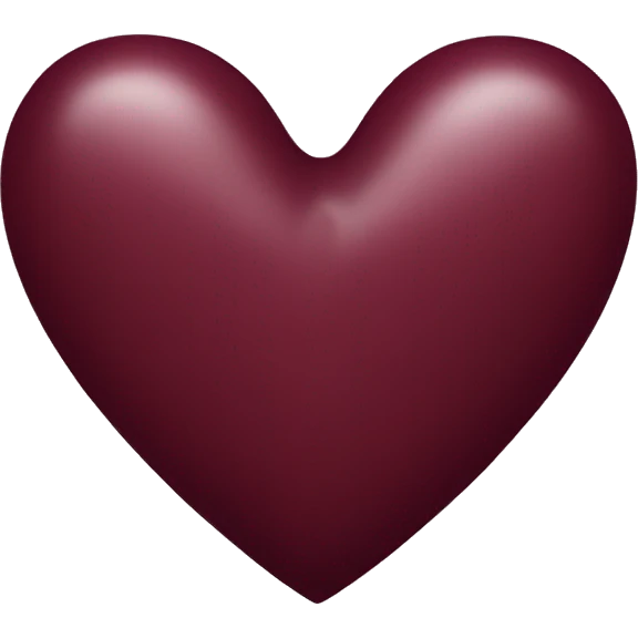 burgundy heart emoji