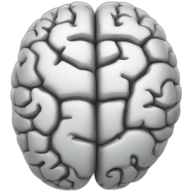 intelligent brain emoji