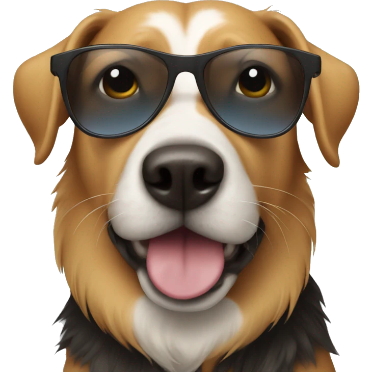 dog wearing sunglasses  emoji