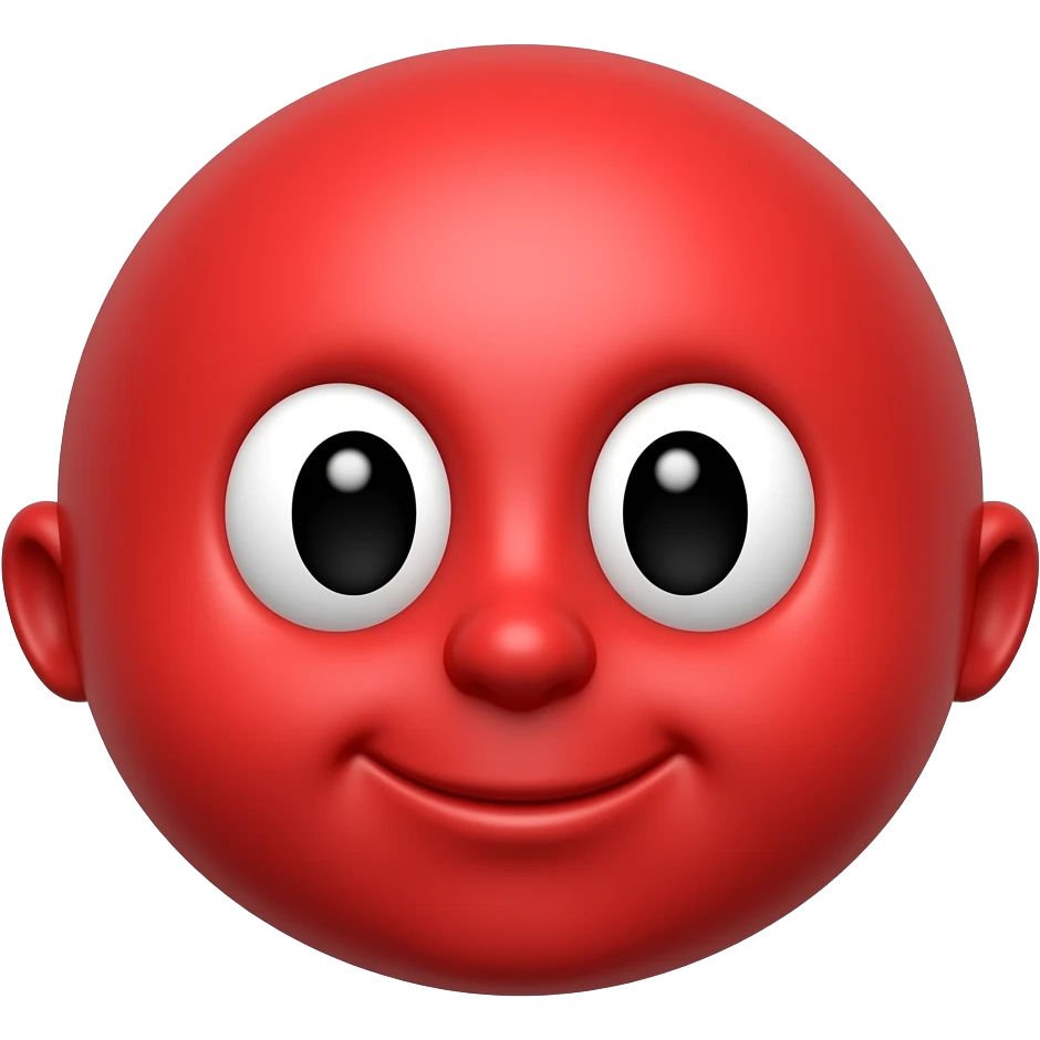 red cartoon emoji