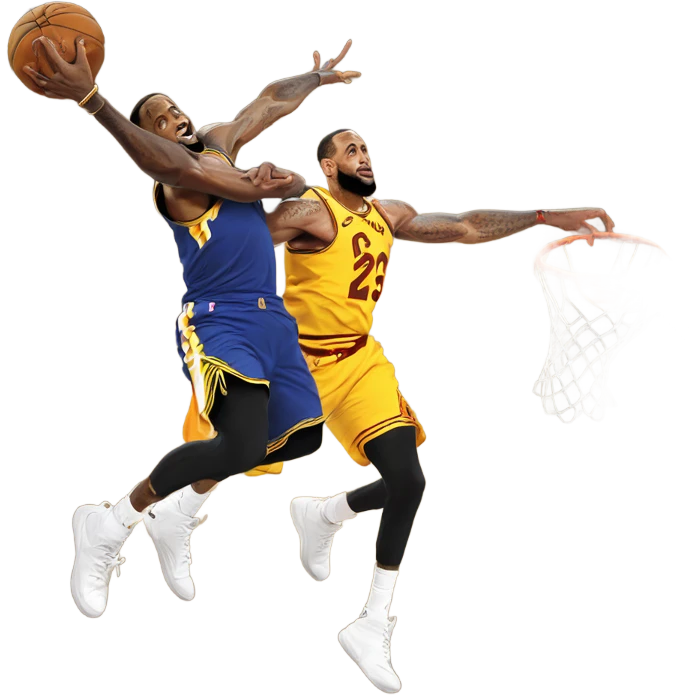 Curry dunking on LeBron James  emoji