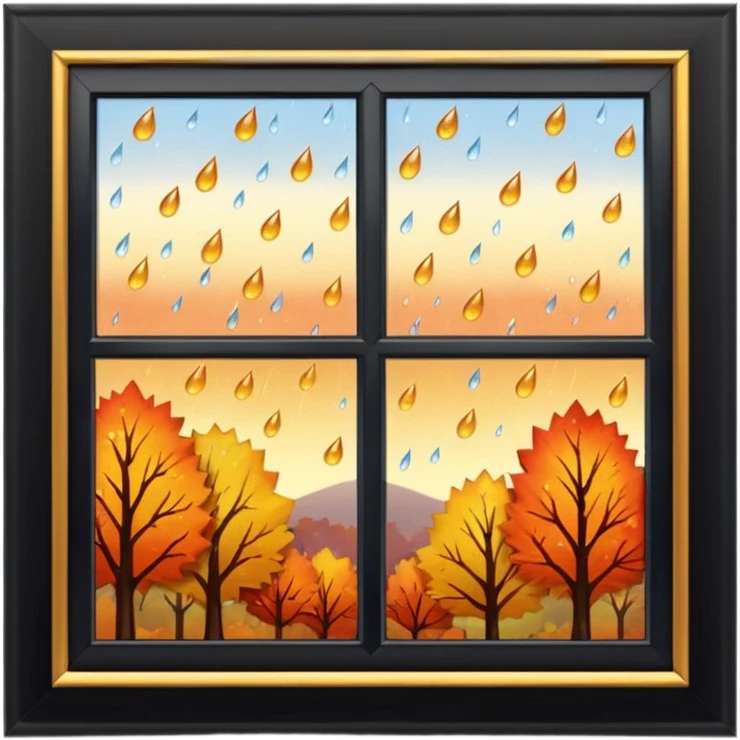 autumn window emoji