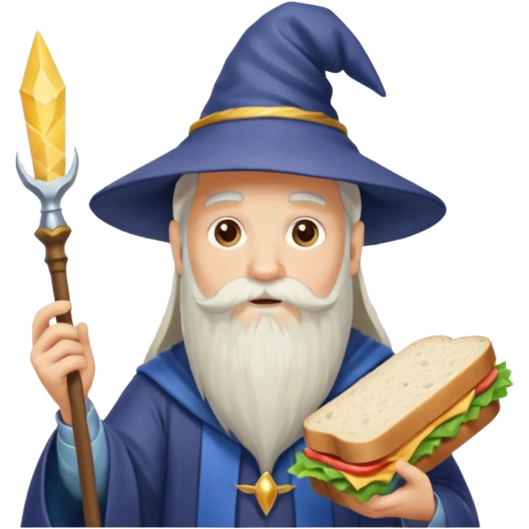 wizard making sandwich emoji