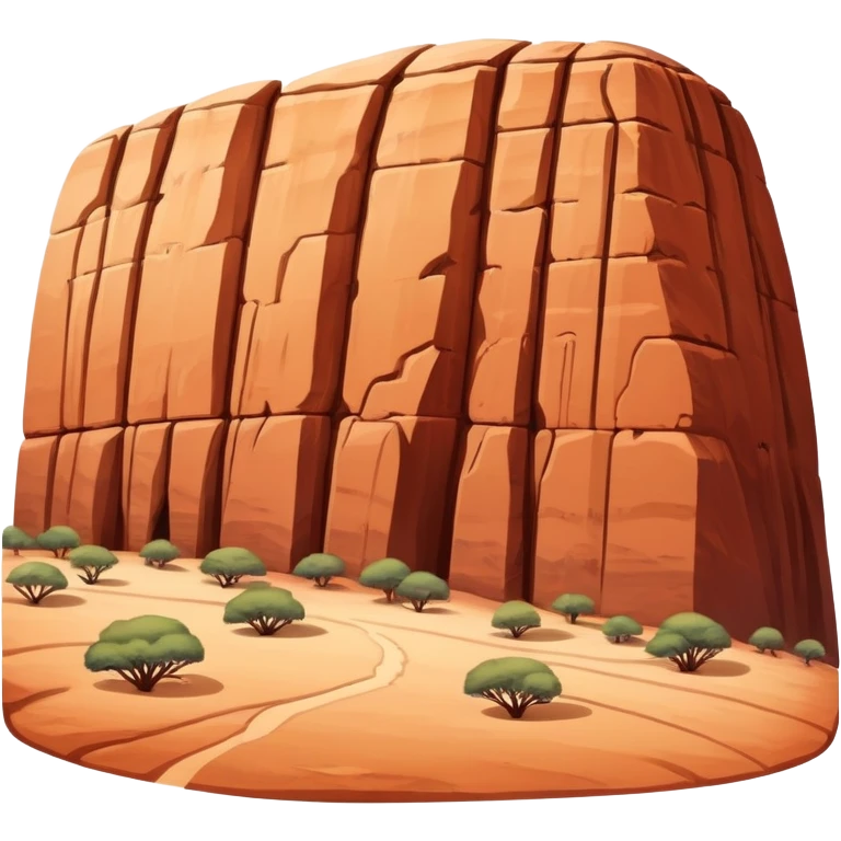 Ayers Rock in the red Center of Australia  emoji