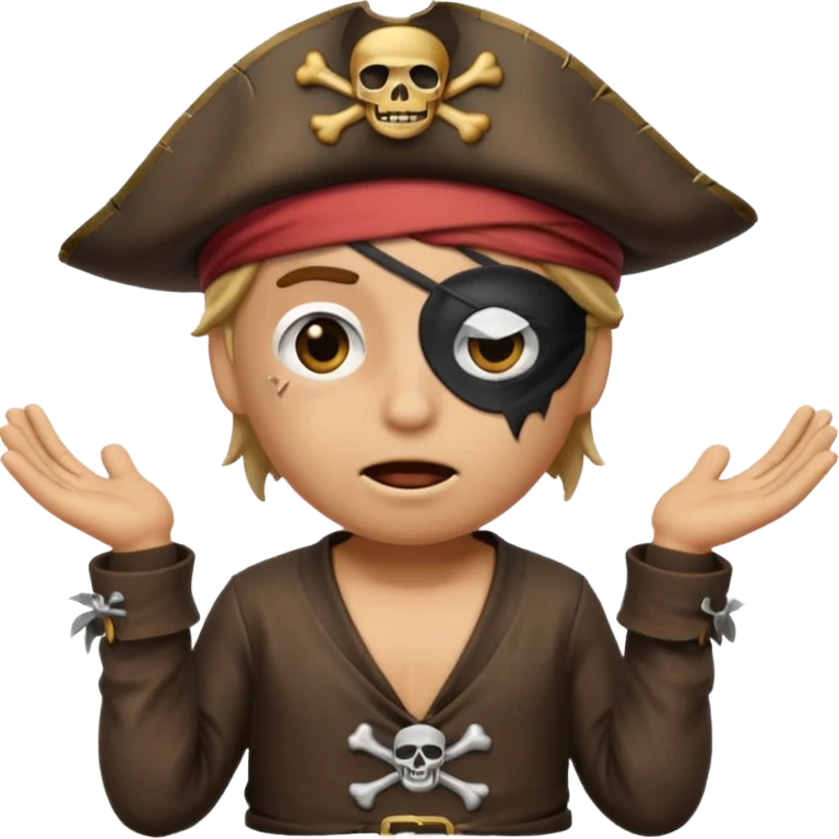 animated emoji for a player called prophet of doom I Dont Know shruging emote needs to be pirate themed and dark emoji