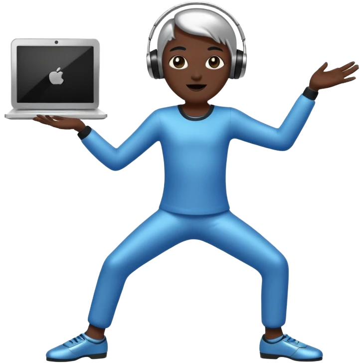 dancing computer emoji