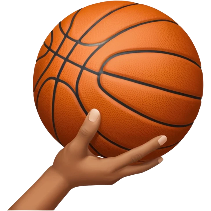 generate a throwing basket ball hand position emoji