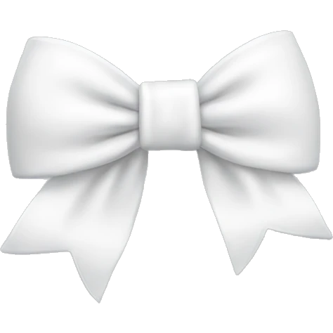 Cute White bow  emoji
