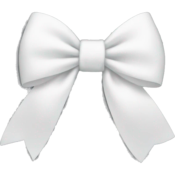 white bow emoji