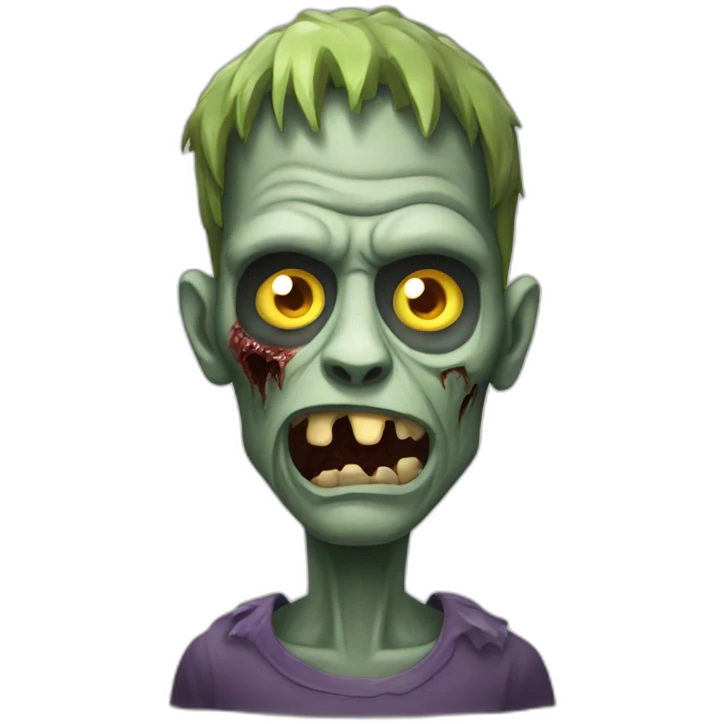 Haloween zombie emoji