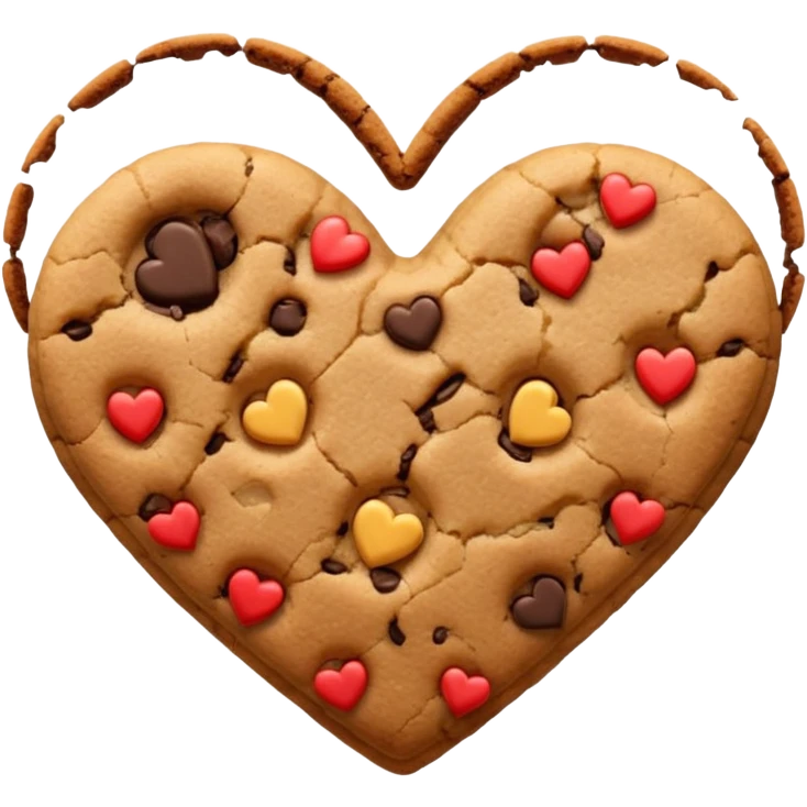 cookie heart emoji
