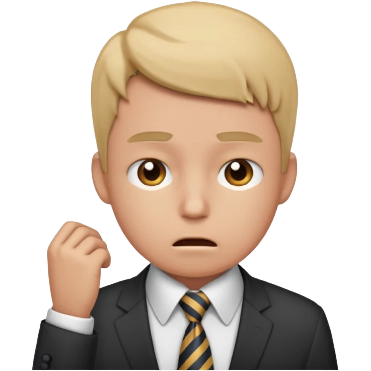 Estrés laboral en la oficina  emoji