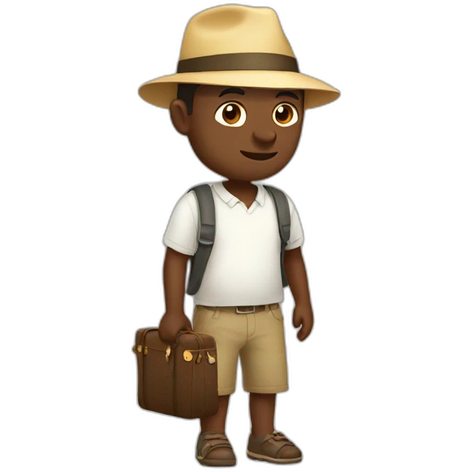 father travelling abroad emoji
