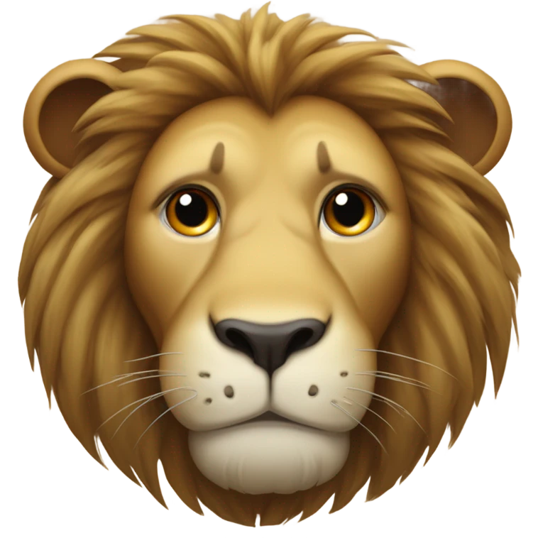 Sick lion emoji