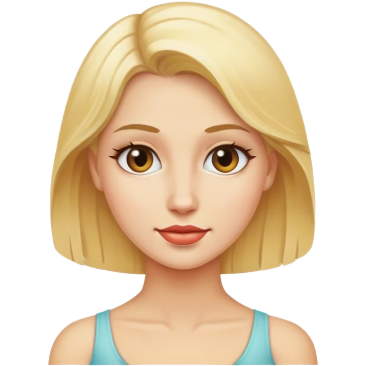Blond lady farting emoji