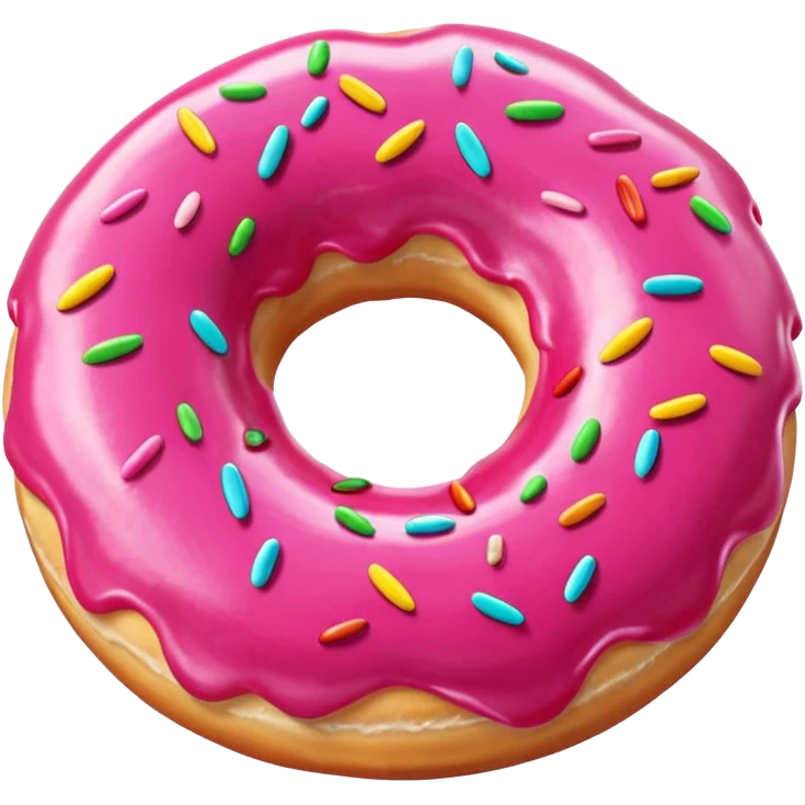 donut rosa liso emoji