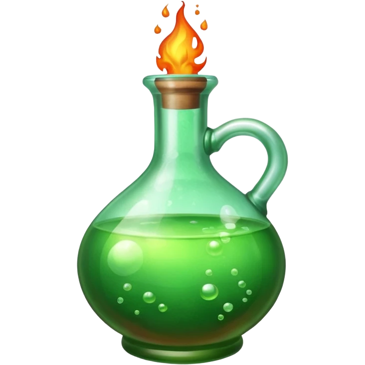 magic potion fire bottle emoji