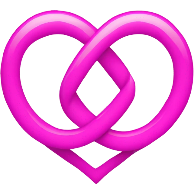 Infinity love pink  emoji