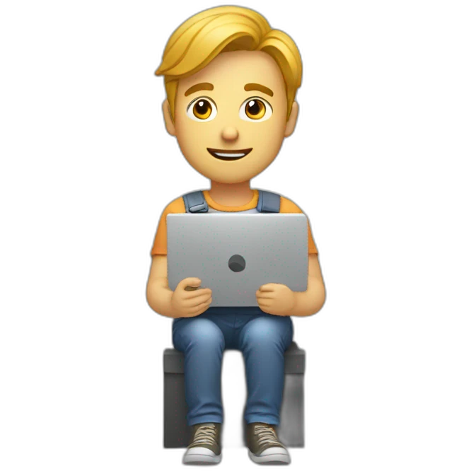 young UX / UI Designer working in ad agency with a good hai emoji