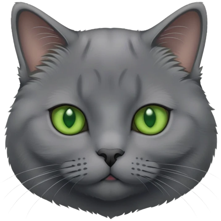 chartreux with green eyes emoji