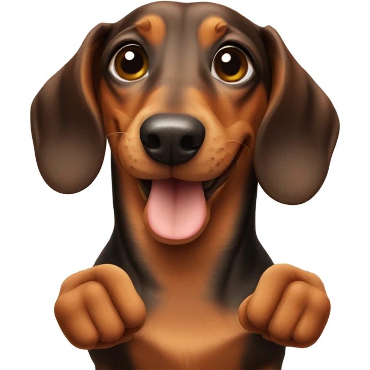 Dachshund giving thumbs up emoji