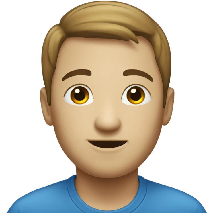 blue round shape emoji