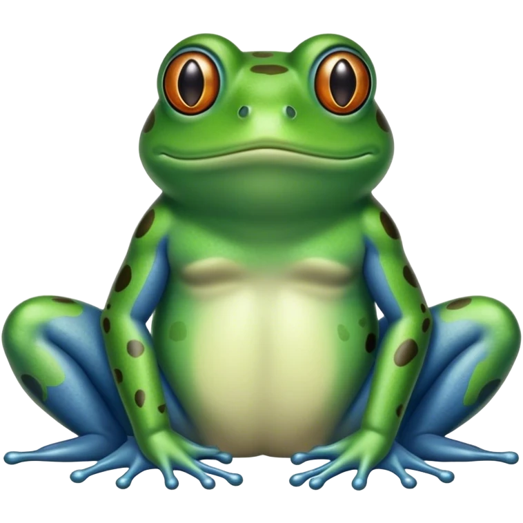 Blue Jean frog emoji