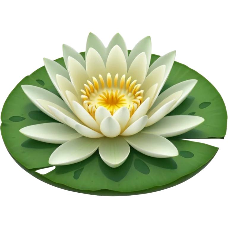 water lily circle leaf emoji