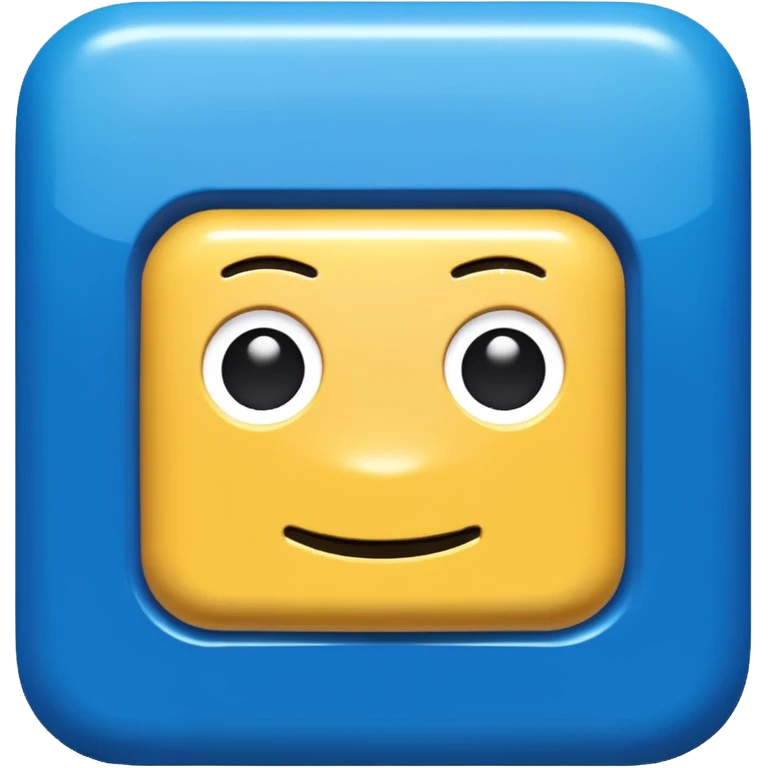 blue Roblox logo emoji